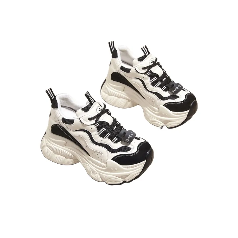 SANTA BARBARA POLO & RACQUET CLUB Low-Top Chunky Sneakers Women's Beige Black-2