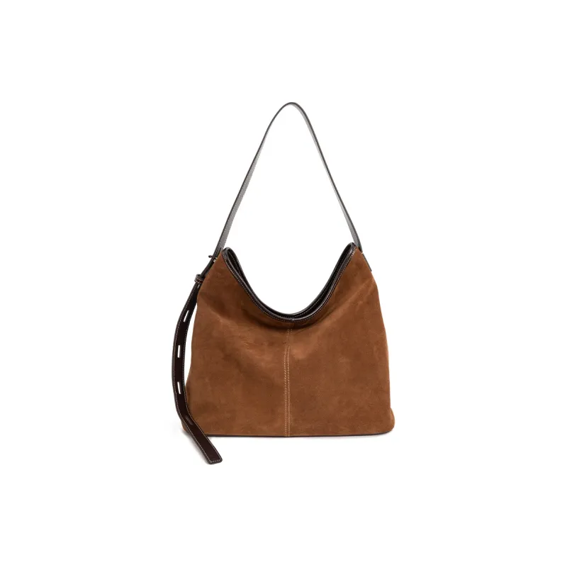 VENOF Genuine Cow Leather Commute Tote Shoulder Bag Women's Natural Brown/Lazy Coffee Brown/Shelle Green-0