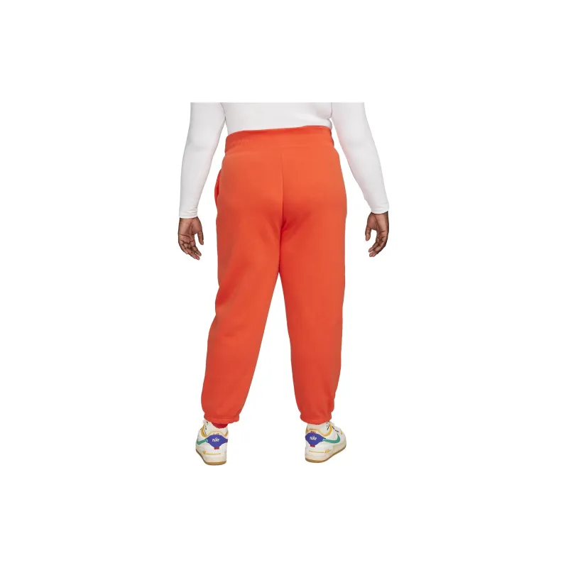 Nike Sportswear Phoenix Fleece Knitted Sports Pants Women's Red Orange-1