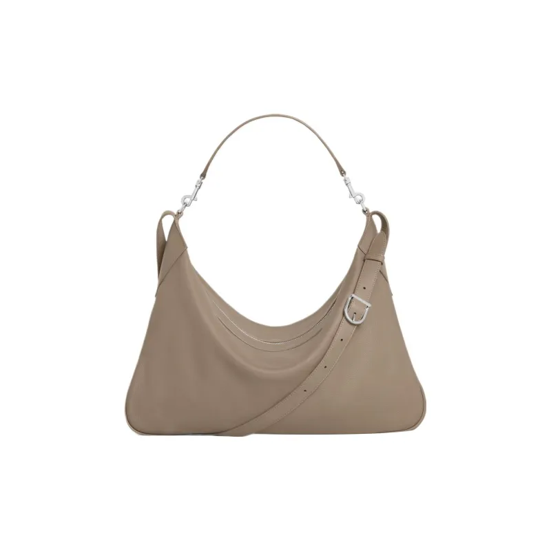 CELINE Romy Collection Soft Cow Leather Shoulder Bag, Crossbody Bag, Handbag Large Size Men's Smoky Gray Umber-2