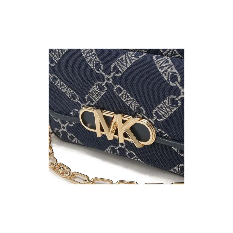 MICHAEL KORS PARKER Fabric Crossbody Bag, Shoulder Bag Women's Marine Blue-5