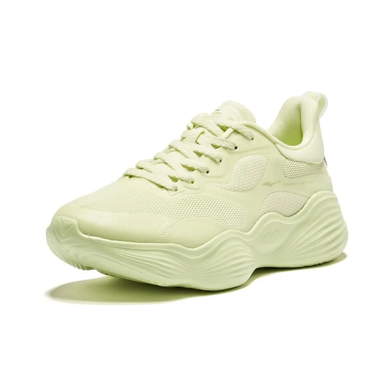 Erke Bubbu Pop 2.0 Cushioning Wear-Resistant Low-Top Running Shoes Women's Green-2
