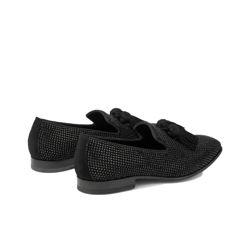 Jimmy Choo Foxley Crystal-embellished Suede Slippers-4