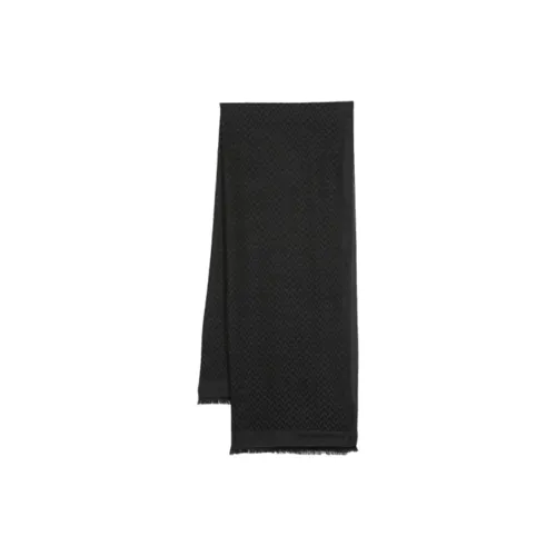 EMPORIO ARMANI Jacquard-patterned Brushed-finish Scarf