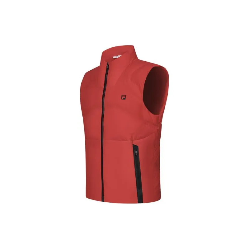 FILA Golf Series Vest Men's Fluorescent Flame Red-2
