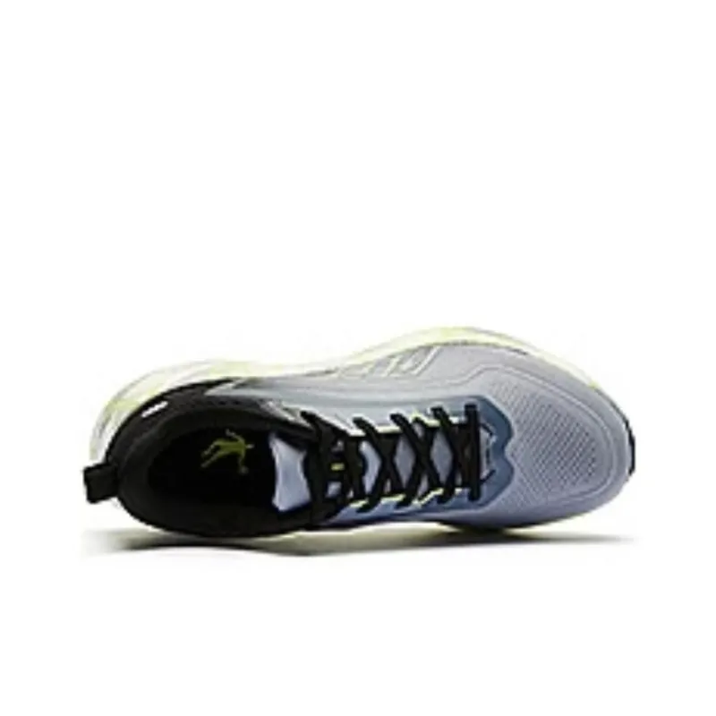 QIAODAN BOOM PRO Cushioning Wear Resistant Low Top Running Shoes Men's Gray Black-3