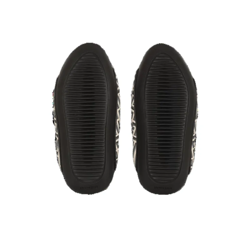 BALMAIN B-IT Coated Canvas Monogram Mules-4