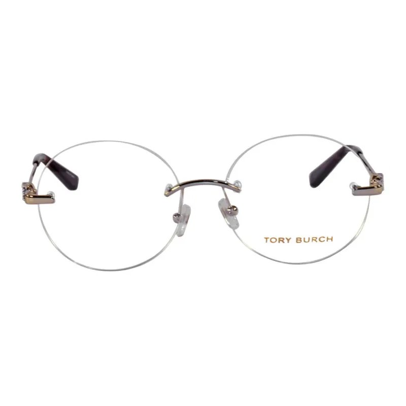 TORY BURCH Metal Round Eyeglass Frames Women's Gold-1