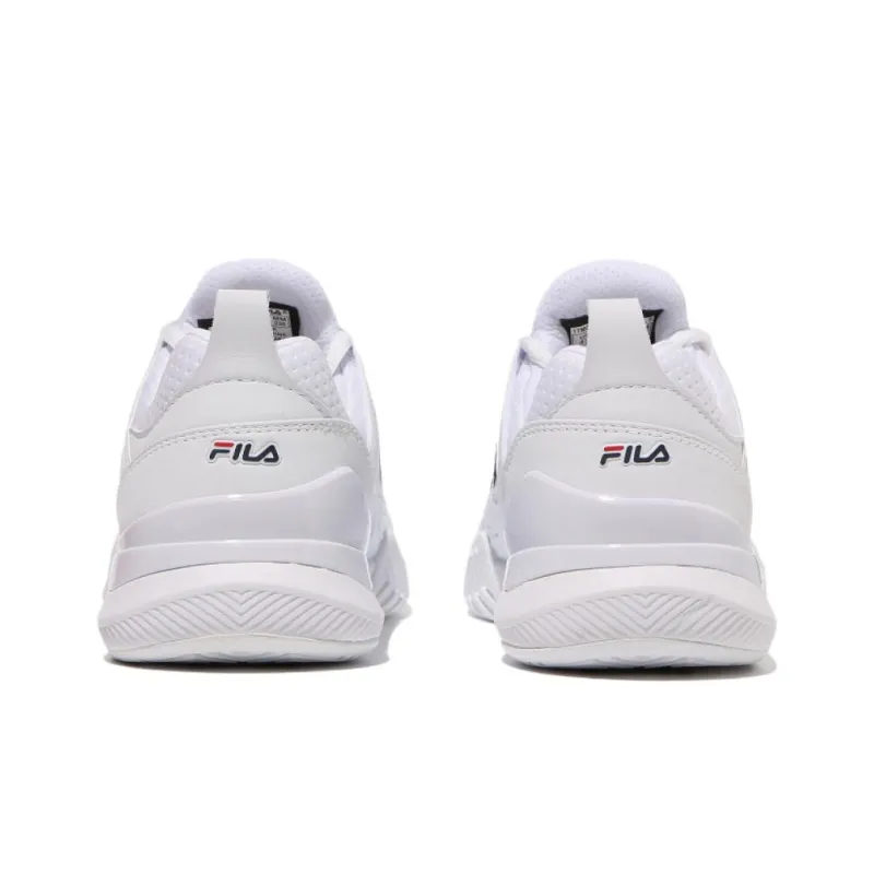 FILA Slip Resistant Low Top Tennis Shoes Unisex White-4