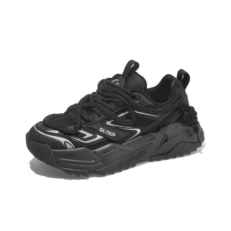 SK.TRIP Wear-Resistant Height Increasing Low-Top Chunky Sneakers Unisex-1