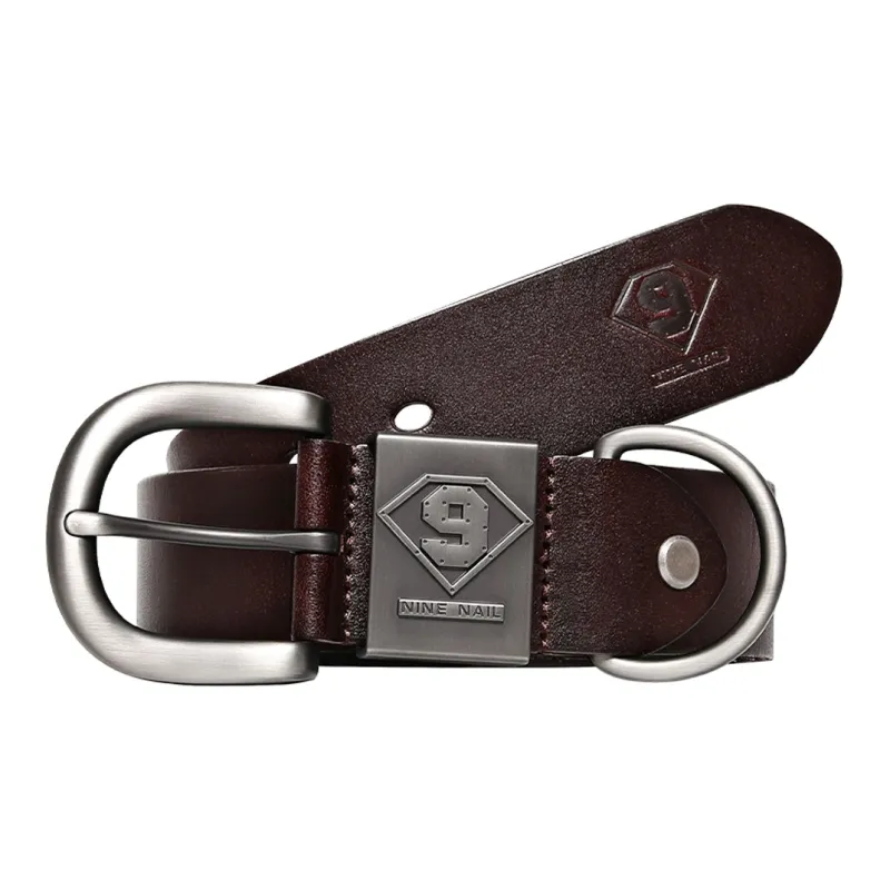 NINE NAIL Leather Belts Men-4