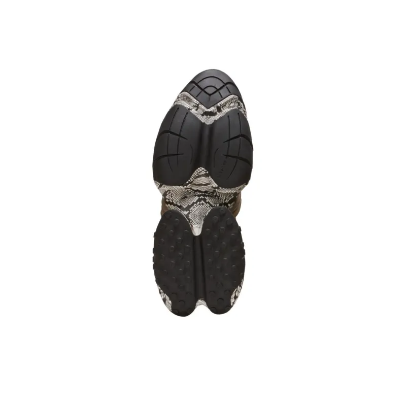 BALMAIN Unicorn Snakeskin-print Sneakers-4