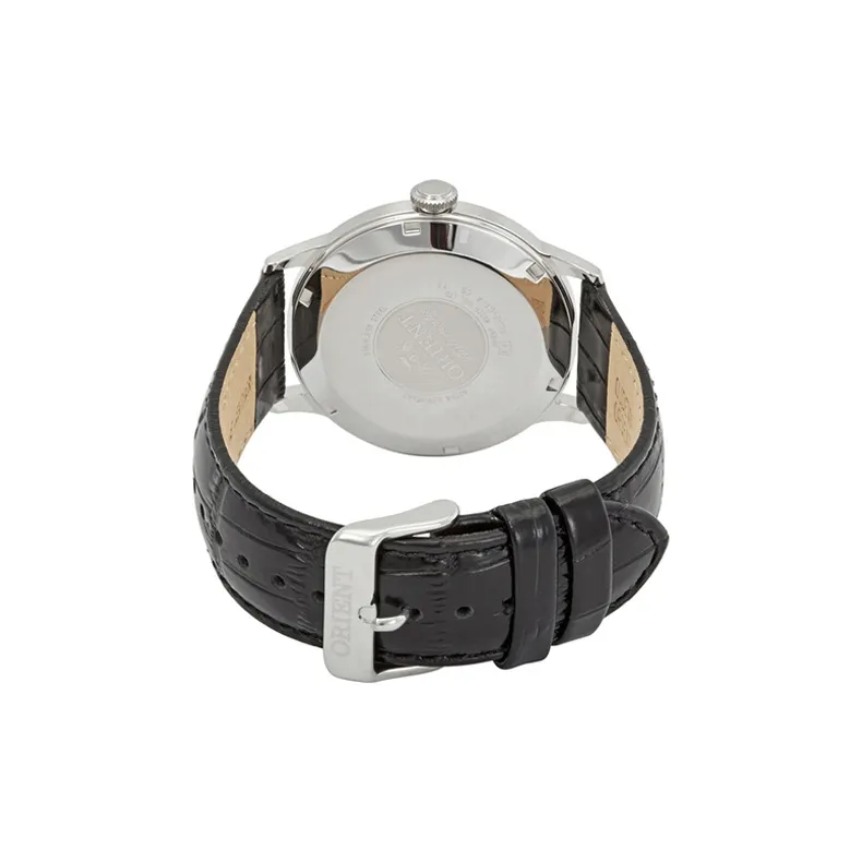 ORIENT Automatic Mechanical Movement Cowhide Strap Watch 41mm Men's Watches Black Dial FAC0000AB0-2
