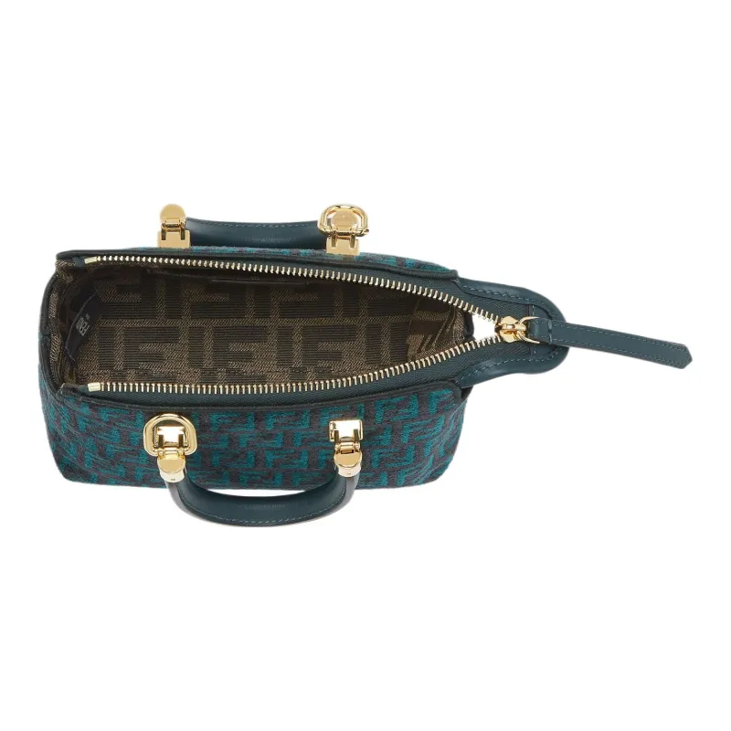 FENDI By The Way Series Viscose Boston Bag, One Shoulder, Crossbody, Portable Mini Women's Multicolor-3