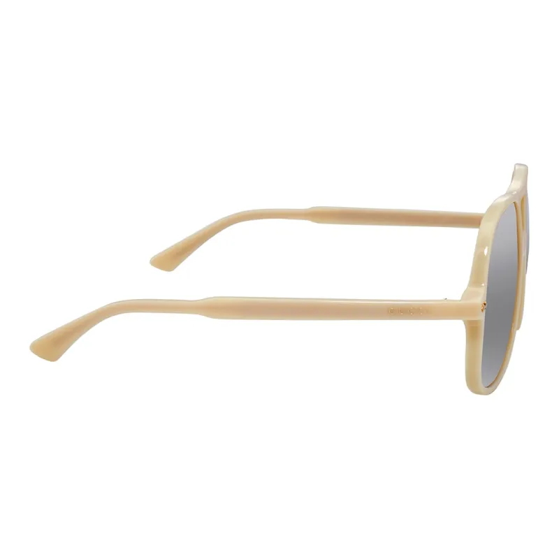 GUCCI Plastic Aviator Sunglasses Men's Beige-2