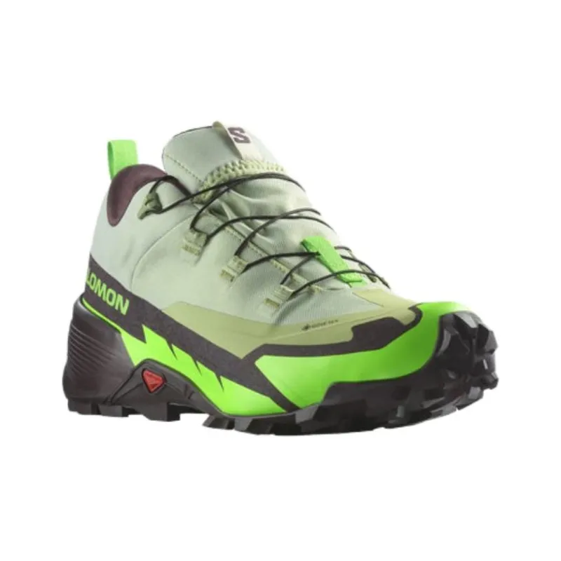 SALOMON CROSS HIKE 2 GORE TEX Durable Breathable Low Top Outdoor Shoes Men's Green-2