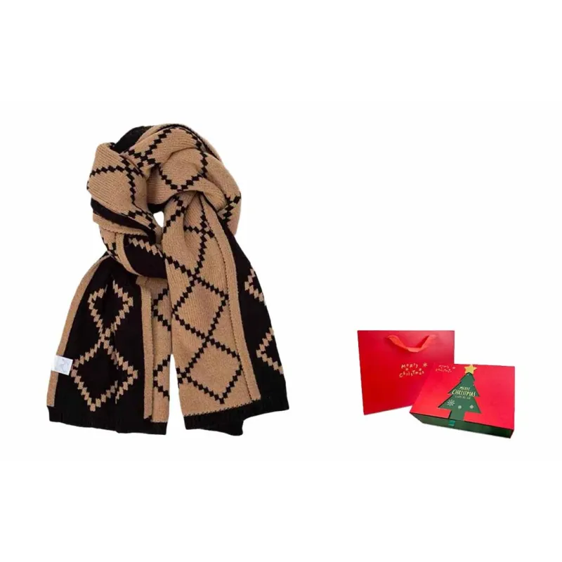 US8ACC Faux Cashmere Knit Scarves Women's-7