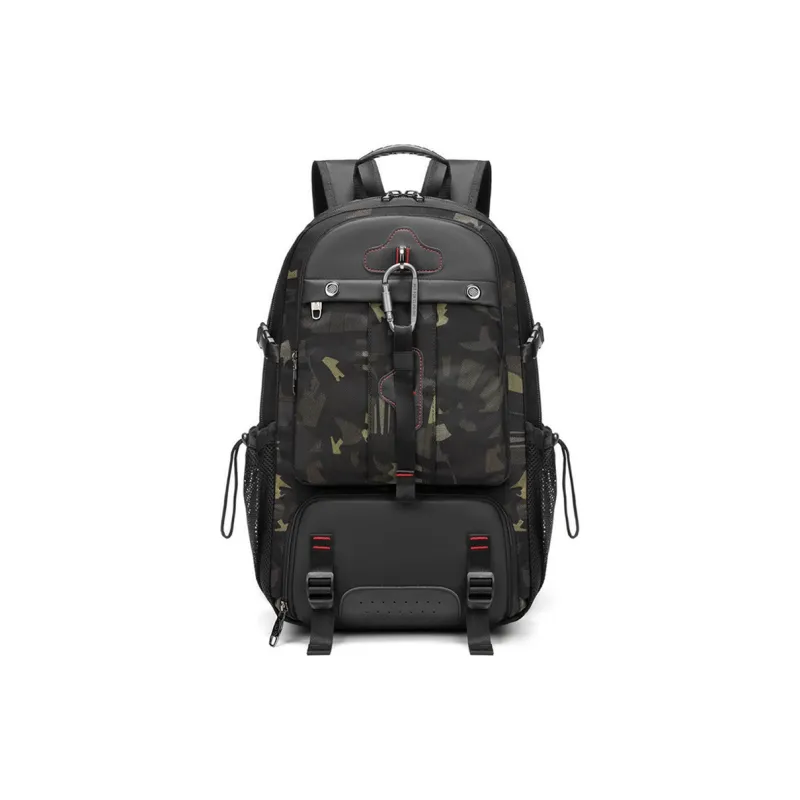 MingLu Oxford Backpack Regular Unisex Black/Army Green/Blue/Camouflage/Full Camouflage-6