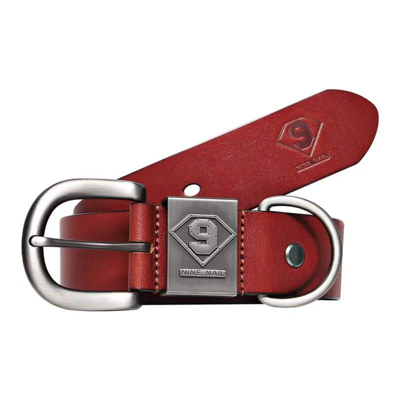 NINE NAIL Leather Belts Men-7