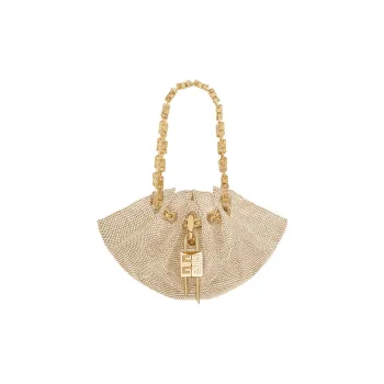 GIVENCHY Kenny Viscose Handbag Crossbody Bag Mini Women's Gold