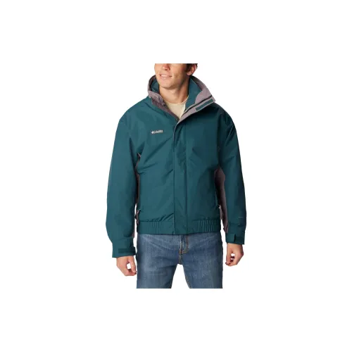 Columbia Windbreaker Jackets Men Dark Cyan