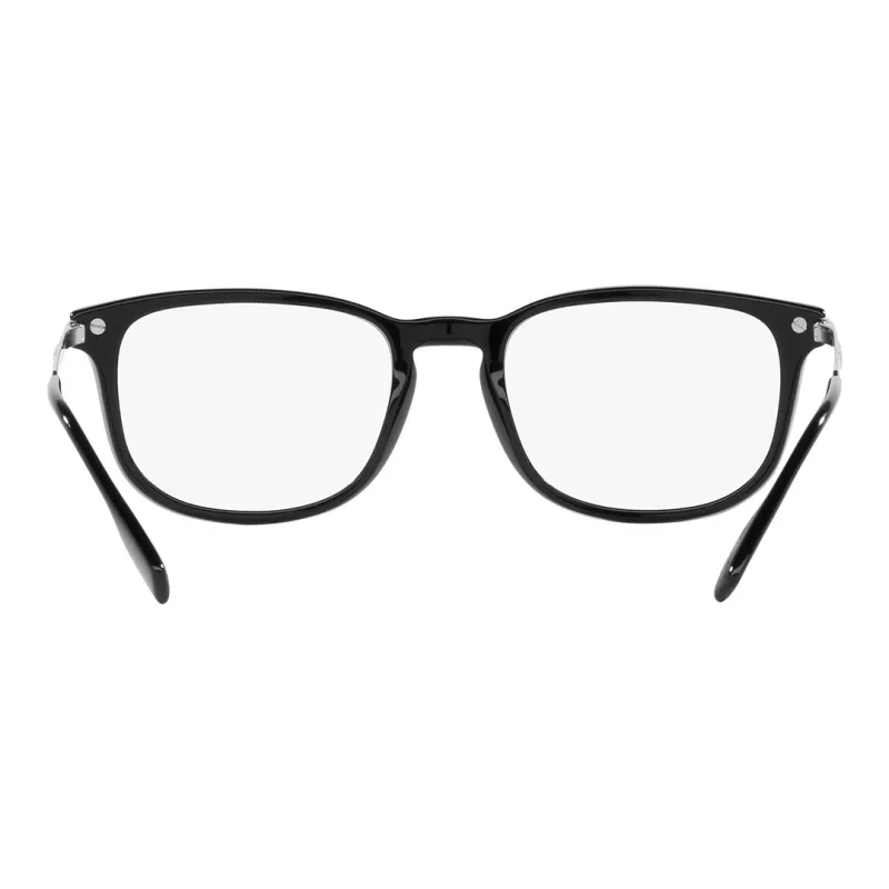 Burberry Metal Plastic Rectangular Eyeglass Frames Unisex Black-2