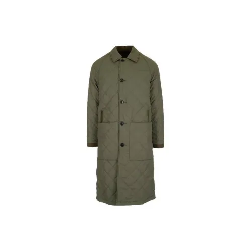 Burberry Coats Men Army Green