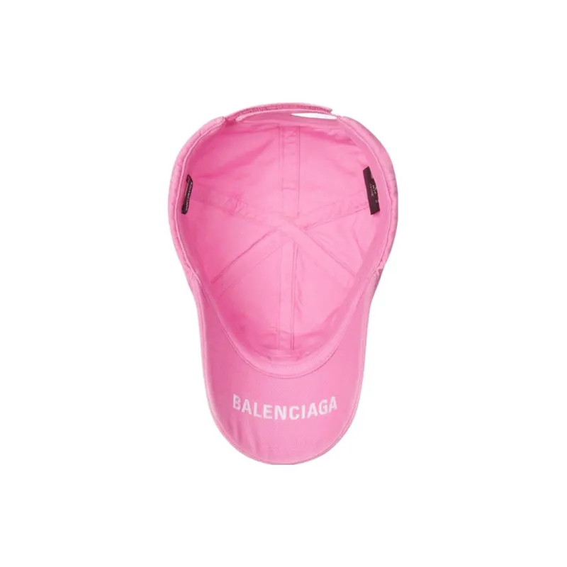 Balenciaga Cotton Baseball Caps Men's Pink-4