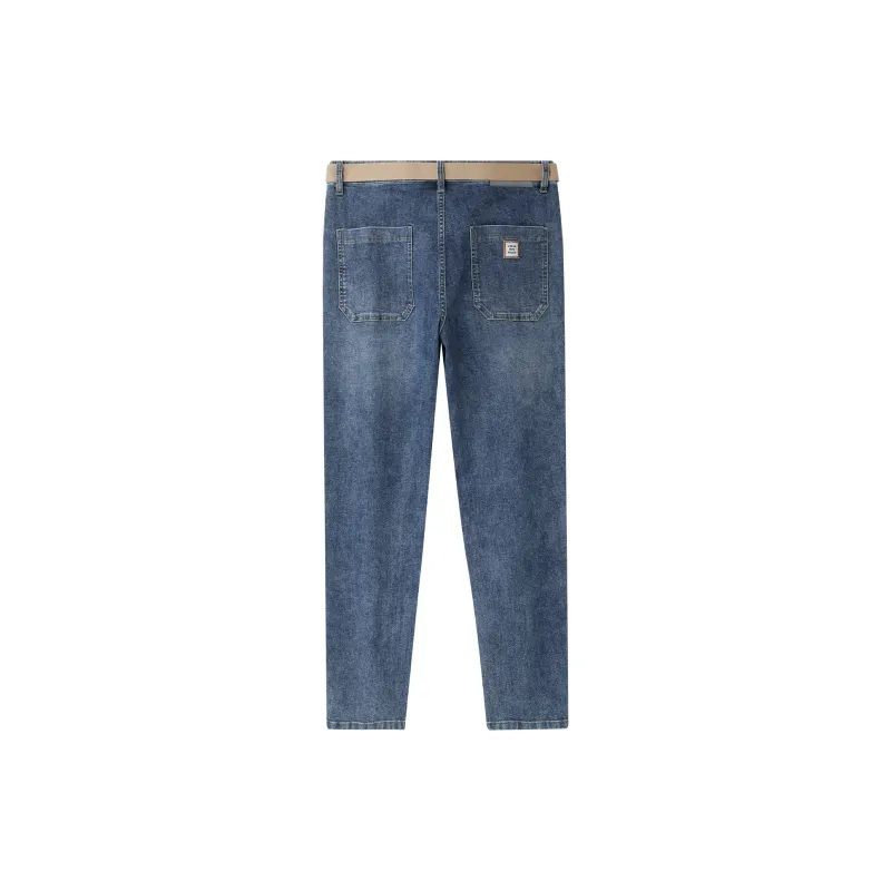 HLA Jeans Men Cooling Antibacterial Blue Gray Denim Gradient Medium 29-1