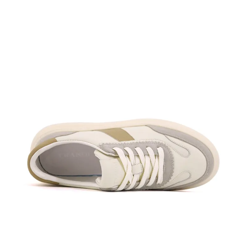 TRANOI Troy Low Top Skateboard Shoes Men's Ecru-4