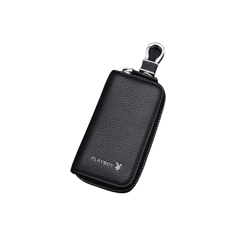 Playboy Top Grain Cow Leather Key Pouch Men's-3