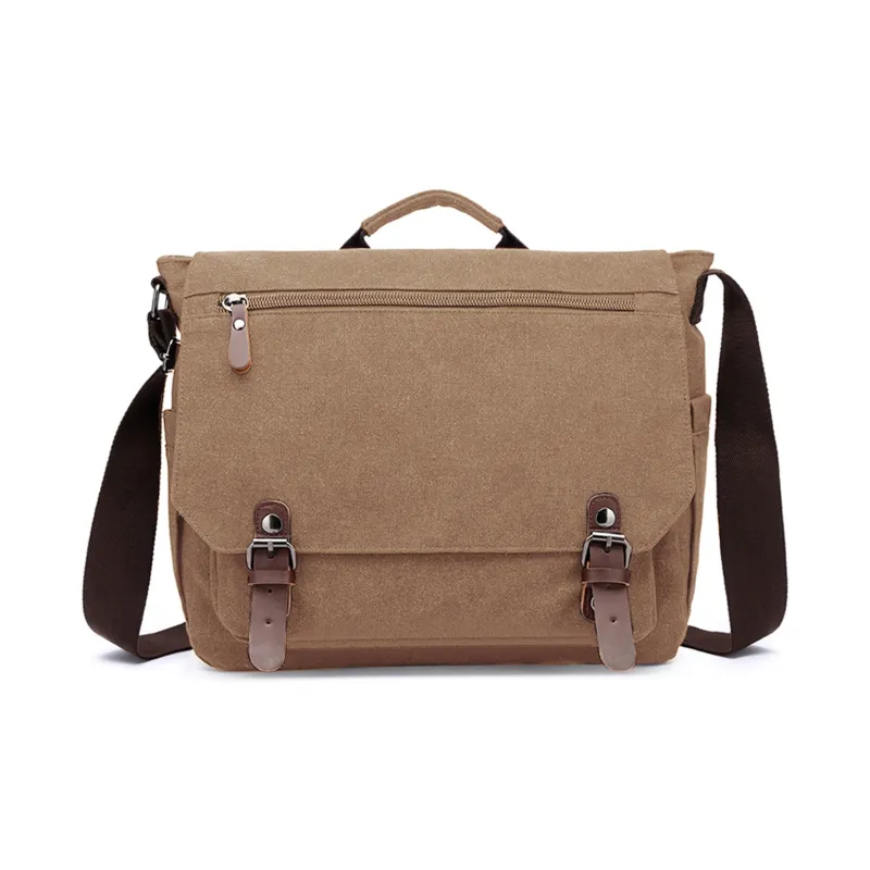 Slazenger Canvas Messenger Bag Camera Bag Canvas Bag Handbag Regular Unisex Multicolor-21