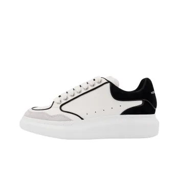 Alexander McQueen Oversized Leather Sneakers 'White Black'