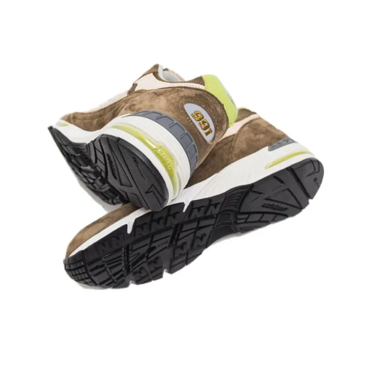 New Balance 991 MiUK Brown Tan Green-3