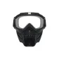 Black Skull Design with Transparent Lens