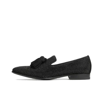 Jimmy Choo Foxley Crystal-embellished Suede Slippers