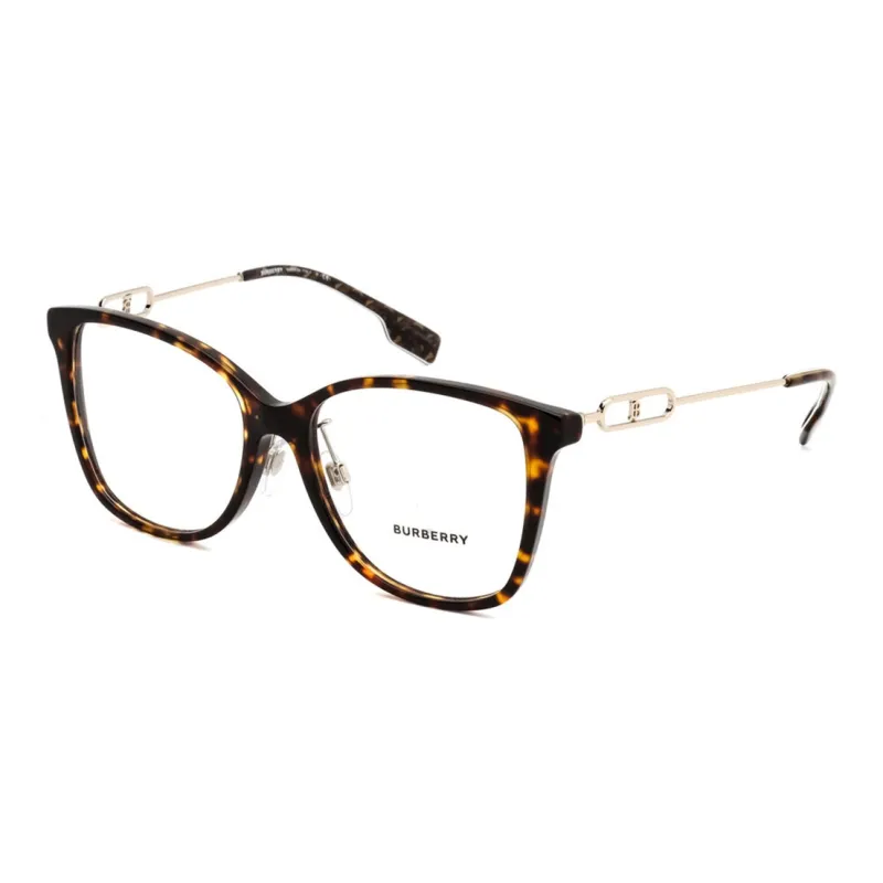 Burberry Plastic Square Eyeglass Frames Women's Tortoiseshell-0