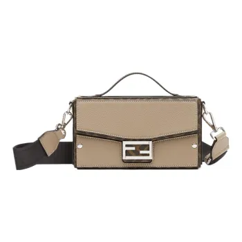 FENDI Baguette Calfskin Shoulder Bag, Crossbody Bag, Handbag Men's Multicolor