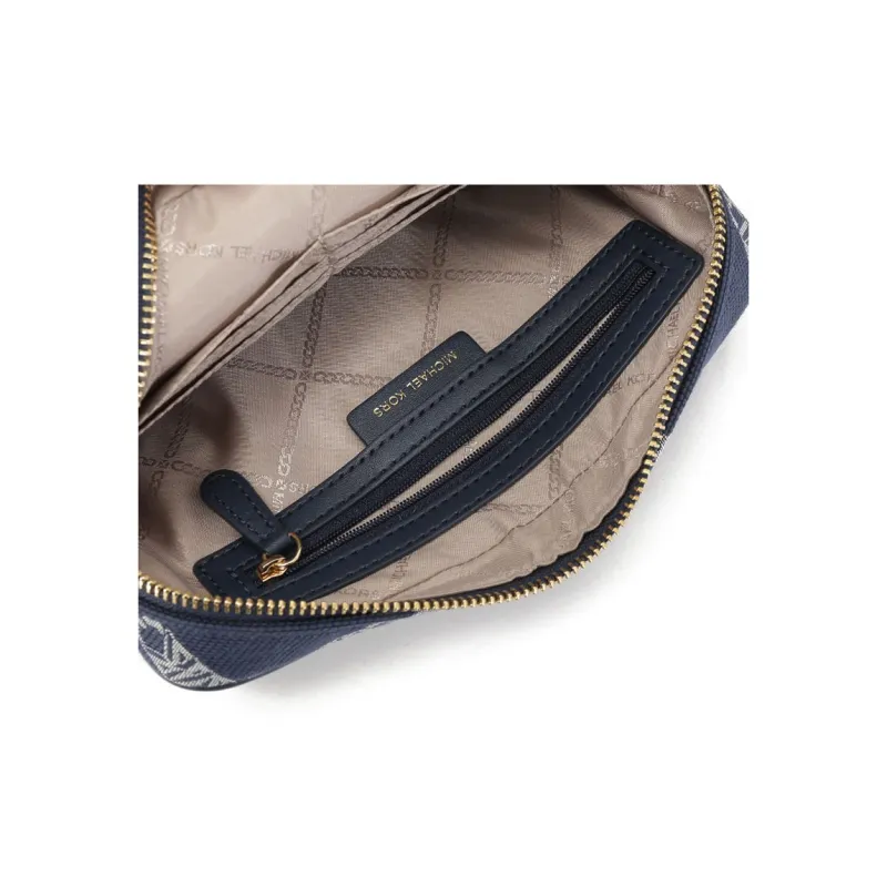 MICHAEL KORS PARKER Fabric Crossbody Bag, Shoulder Bag Women's Marine Blue-4