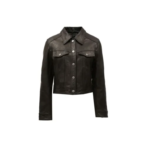 ONLY Leather Jackets Women's H1Z Black