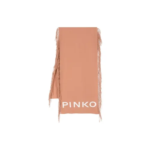 PINKO Logo-print Fringed Scarf