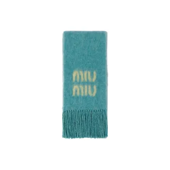 MIU MIU Knit Scarves Women's Blue