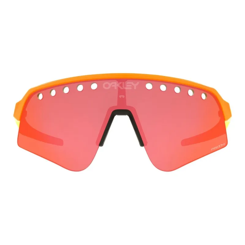 Oakley Plastic Irregular Shape Sunglasses Men's Orange-1