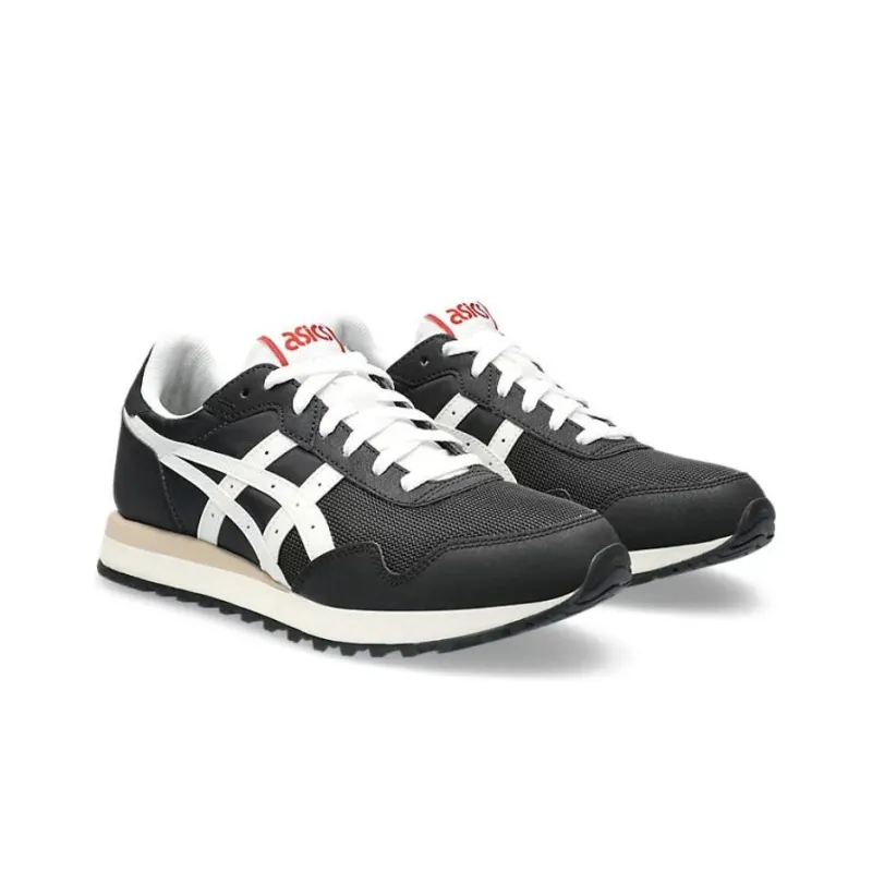 Asics Tiger Runner 2 Abrasion Resistant Low Top Running Shoes Unisex Black White-2
