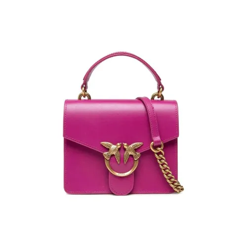 PINKO SIMPLY Genuine Leather Flying Bird Bag Handbag Shoulder Bag Crossbody Bag Mini Women's Rose Red
