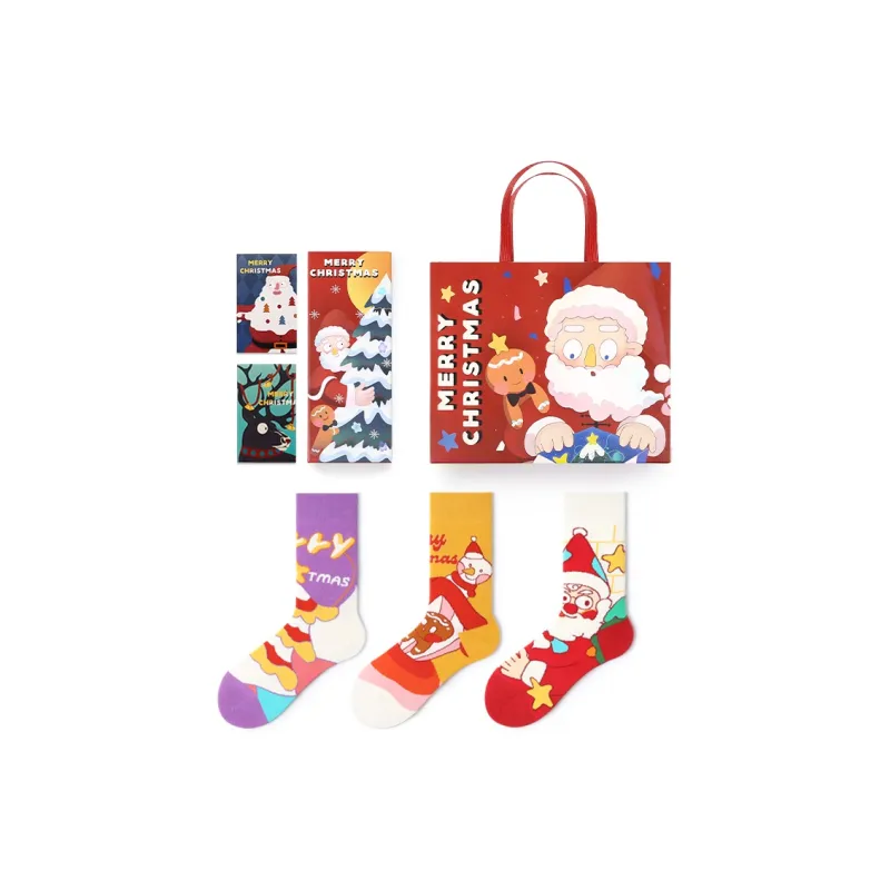 Primeet Mid Calf Socks Box 3 Pack Unisex-4
