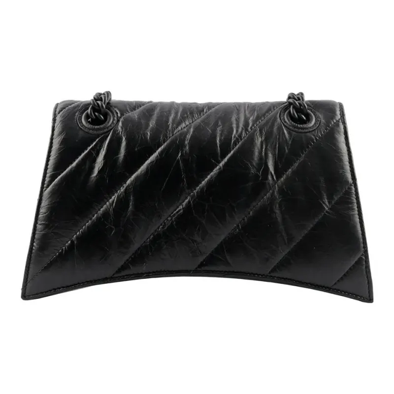 Balenciaga Calfskin Shoulder Bag, Crossbody Bag Regular Women's Black-3
