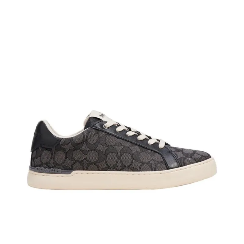 COACH Clip Stylish Skateboarding Shoes Men's Black-1