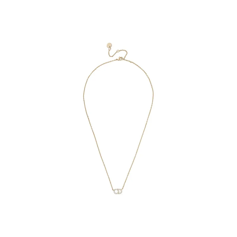 DIOR Classic CD Necklace Series Brass Necklaces Women's-4