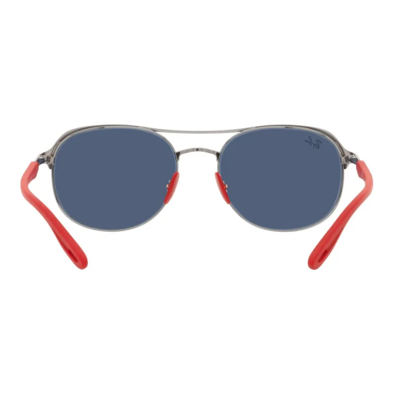 RayBan Metal Round Sunglasses Unisex Red-3